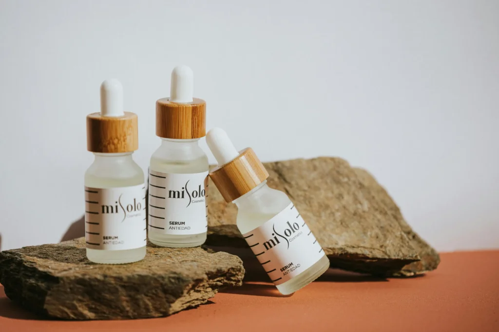 Retinol serum for wrinkles acne and anti aging skincare