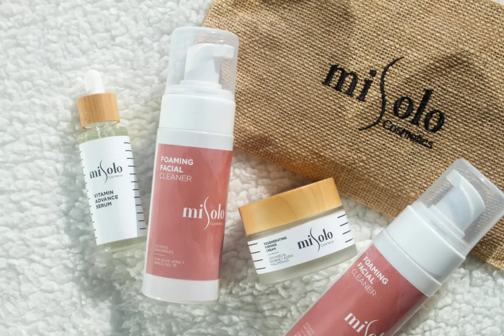 Complete skincare routine for dry skin with hydrating cleanser serum and moisturizer