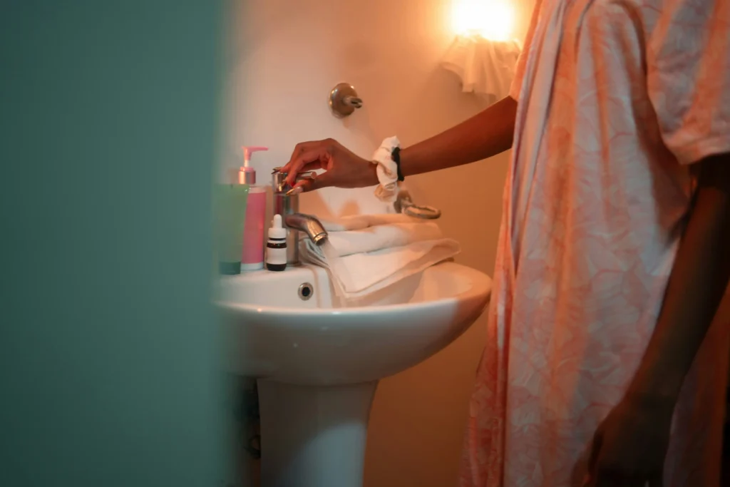 Woman following a complete night skincare routine for healthier skin overnight
